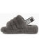 UGG Women's Fluff Yeah Slide Slippers, Charcoal, hi-res