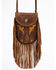 Image #1 - Shyanne Women's Embroidered Boot Stitch Crossbody Bag, Brown, hi-res