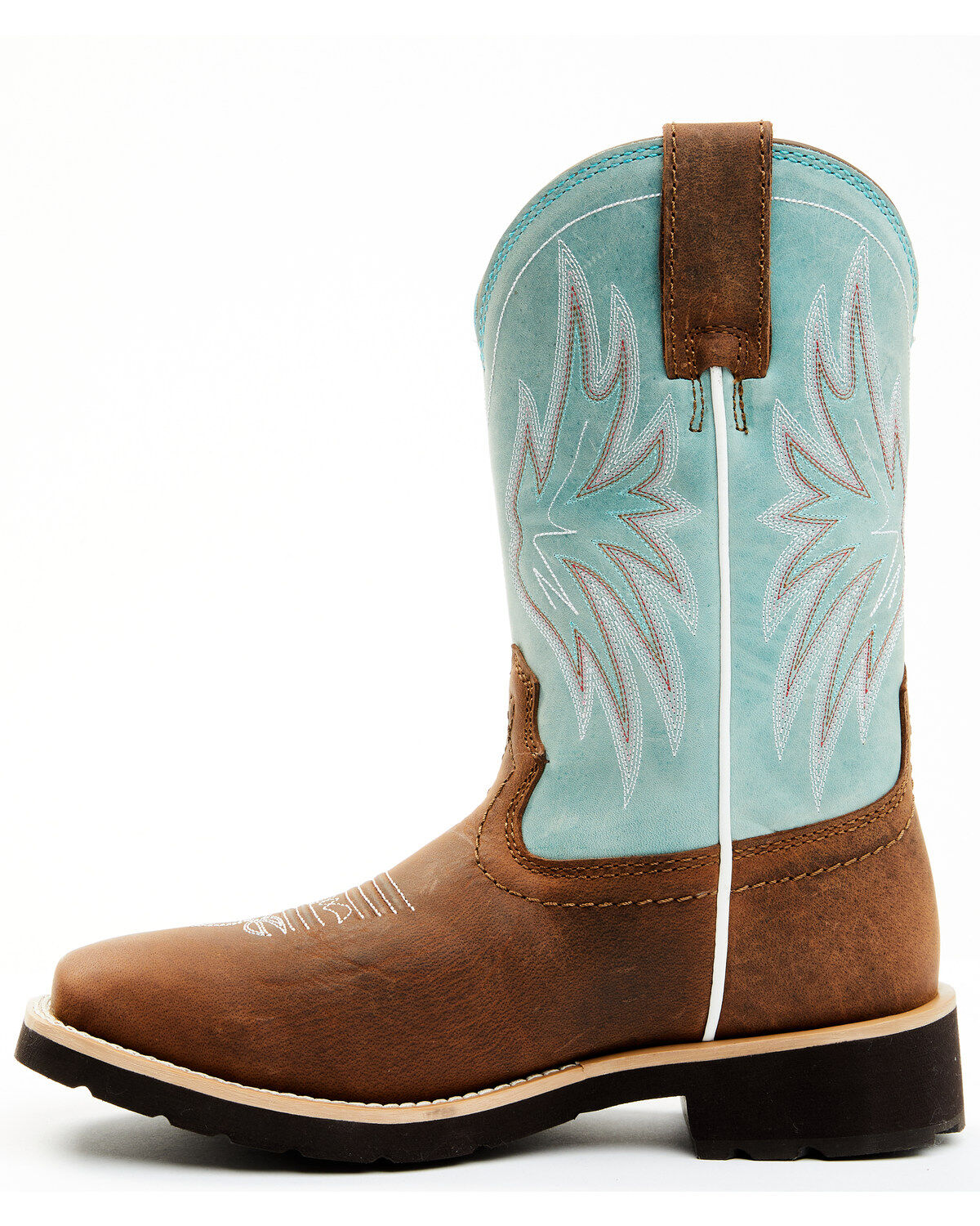 Product Name:  RANK 45® Women's Contrast Shaft Performance Leather Western Boots - Broad Square Toe