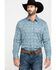 Image #1 - Scully Signature Soft Series Men's Turquoise Paisley Print Long Sleeve Western Shirt, , hi-res