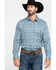 Image #1 - Scully Signature Soft Series Men's Turquoise Paisley Print Long Sleeve Western Shirt  , , hi-res