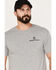 Image #2 - Smith & Wesson Men's American Original Horseback Short Sleeve Graphic T-Shirt, Heather Grey, hi-res