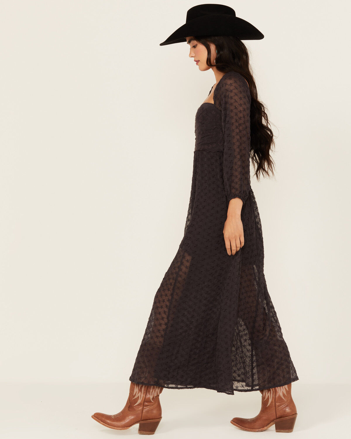 Image #2 - Free People Women's Malina Long Sleeve Maxi Dress, , hi-res