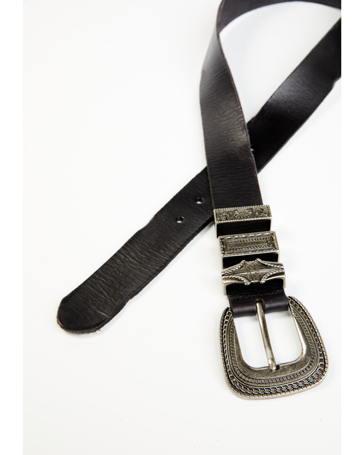 Product Name:  Shyanne Women's Black Triple Keeper Leather Belt