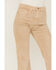 Image #2 - Sneak Peek Women's Natural High Rise Raw Hem Crop Jeans, Natural, hi-res