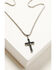 Image #3 - Cody James Men's Oxidized Cross Necklace, Silver, hi-res