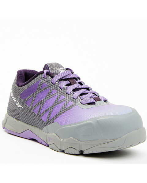 Image #2 - Reebok Women's Anomar Athletic Oxford Shoes - Composition Toe, Grey, hi-res