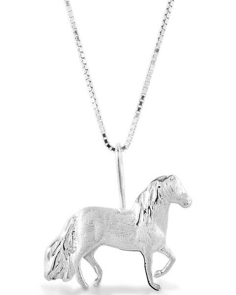 Image #1 - Kelly Herd Women's Paso Fino Pendant Necklace, Silver, hi-res
