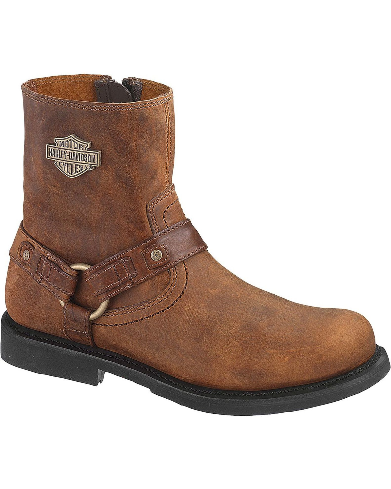 Round toe biker boots discount