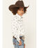 Image #2 - Cowboy Hardware Boys' Skull Scatter Long Sleeve Snap Stretch Western Shirt, White, hi-res