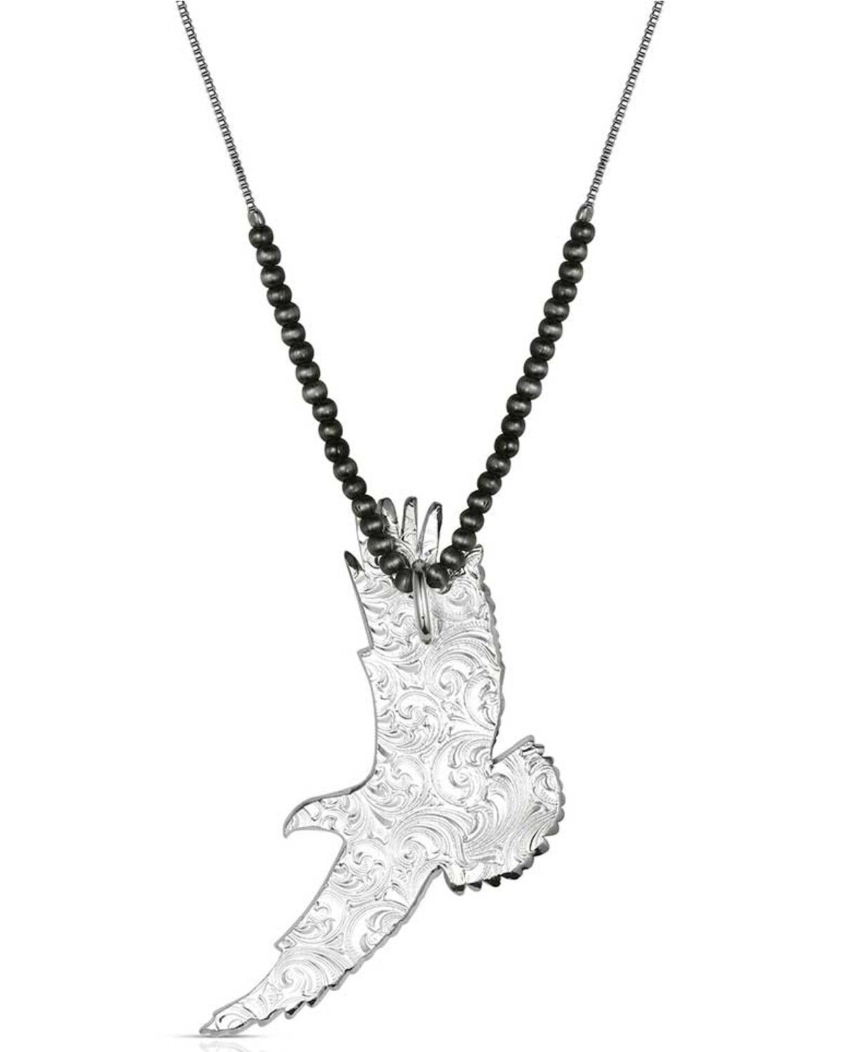 Image #2 - Montana Silversmiths Soaring Eagle Necklace, Silver, hi-res