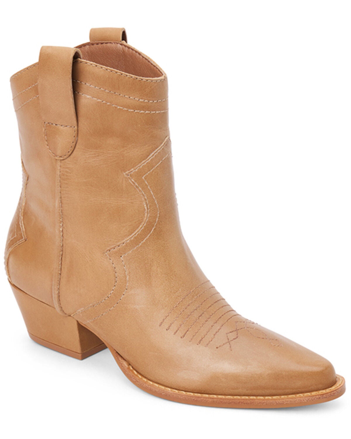 Matisse Women's Arlo Western Booties - Round Toe, Natural, hi-res