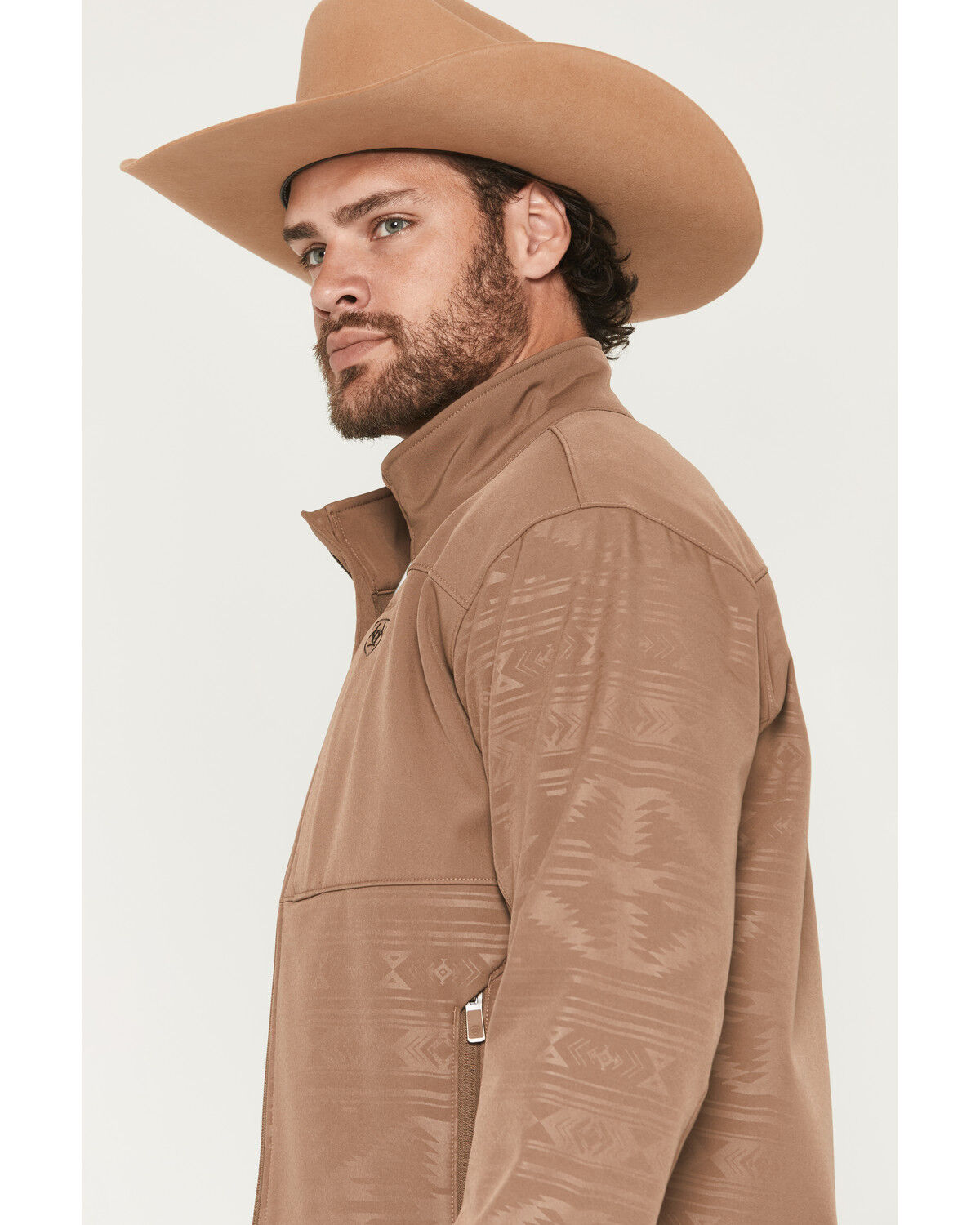 Ariat Men's Vernon Tonal Southwestern Concealed Carry Softshell Jacket