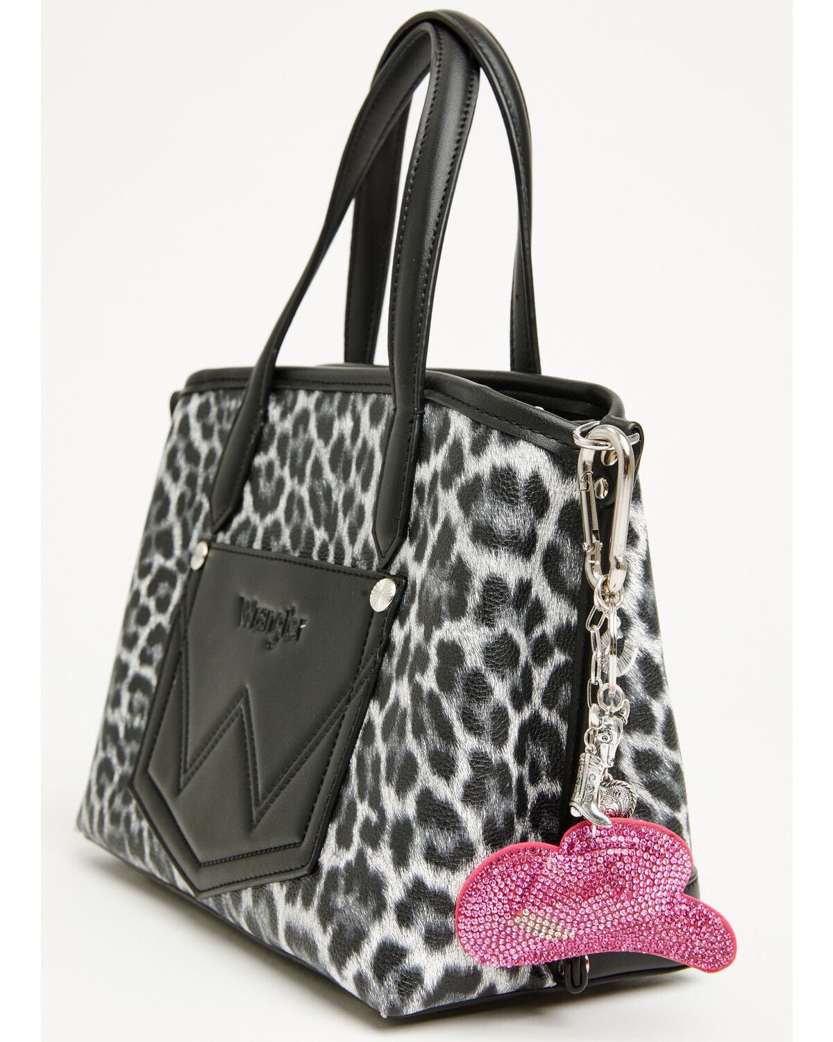 Shyanne Rhinestone Cowboy Hat Bag Charm, Pink, hi-res