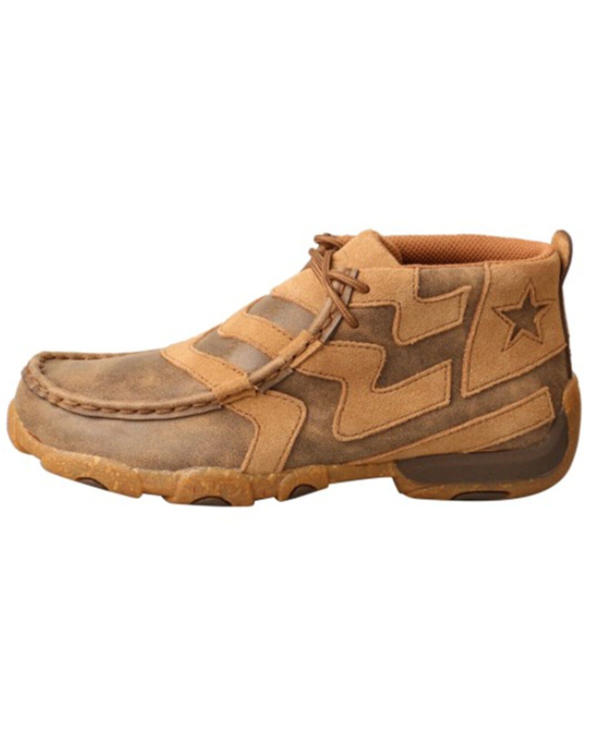 Image #3 - Twisted X Boys' Chukka Driving Mocs, Brown, hi-res