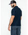 Carhartt Men's Contractors Pocket Short Sleeve Work Polo Shirt, Navy, hi-res
