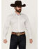 Image #1 - Rough Stock by Panhandle Men's Geo Print Long Sleeve Button-Down Stretch Western Shirt, Off White, hi-res