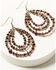 Image #2 - Shyanne Women's Strawberry Skies Beaded Earrings, Dark Pink, hi-res