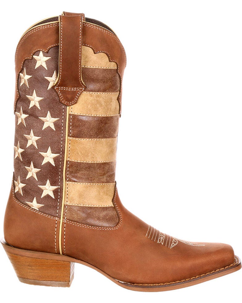 Durango Women's Distressed Flag Western Boots Boot Barn