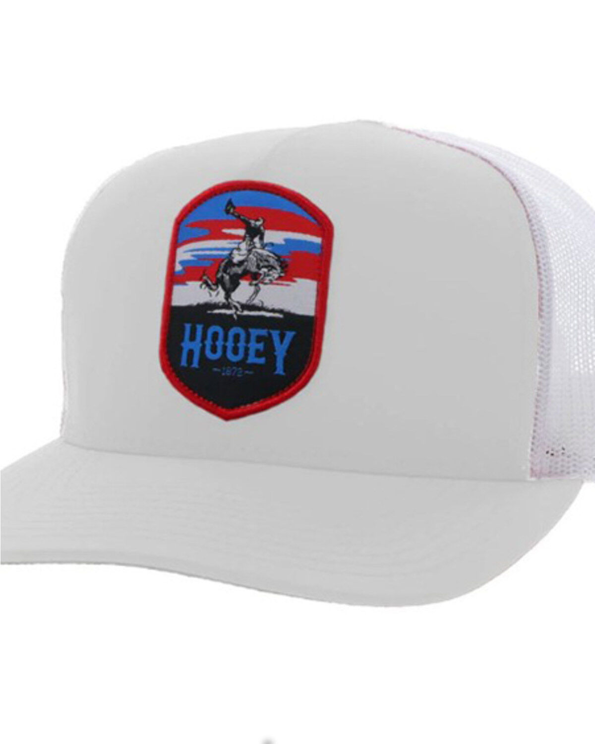 Image #1 - Hooey Men's Cheyenne Trucker Cap, White, hi-res