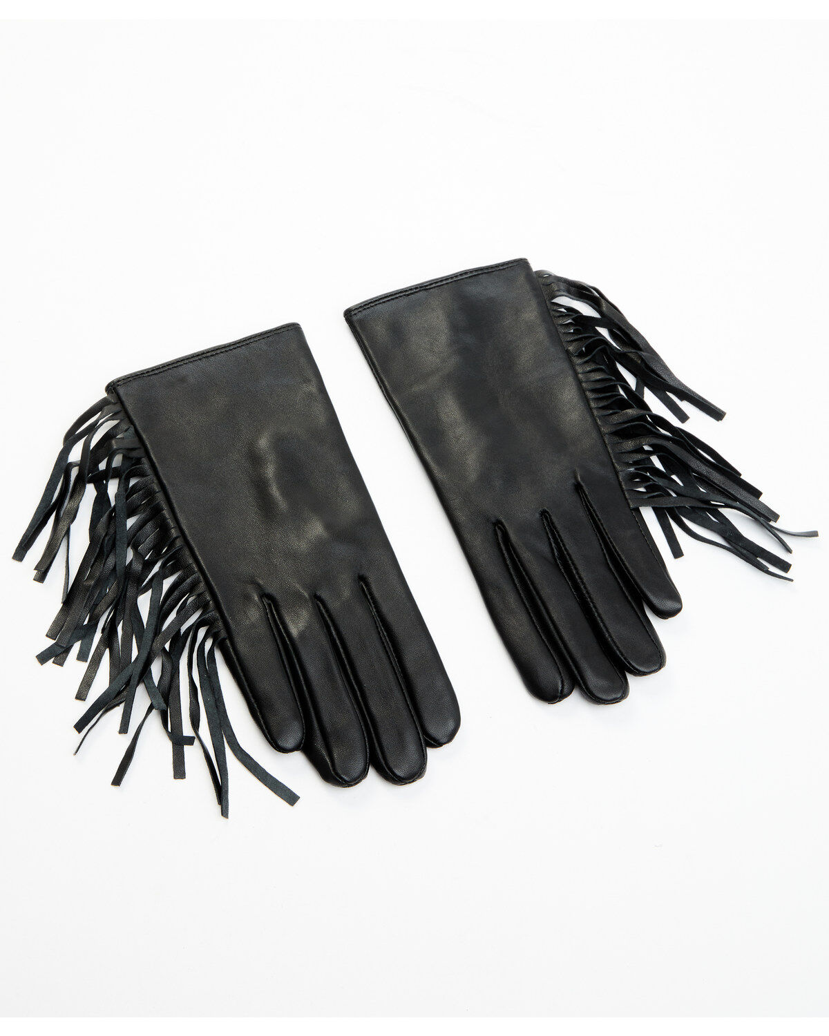 Image #1 - Idyllwind Women's Black Hemlock Fringe Gloves, , hi-res