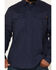 Image #3 - Hawx Men's All Out Solid Twill Long Sleeve Button-Down Work Shirt, Navy, hi-res