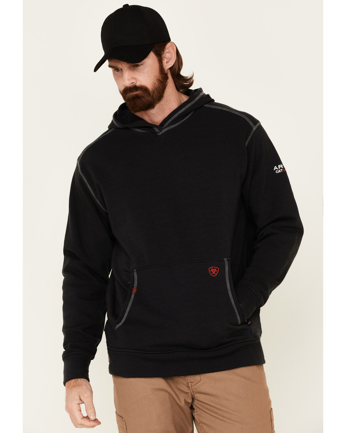 Image #1 - Ariat Men's FR Tek Hooded Work Sweatshirt, , hi-res
