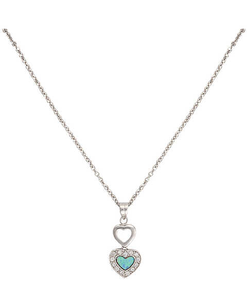 Image #1 - Montana Silversmiths River Lights in Love Necklace, Multi, hi-res