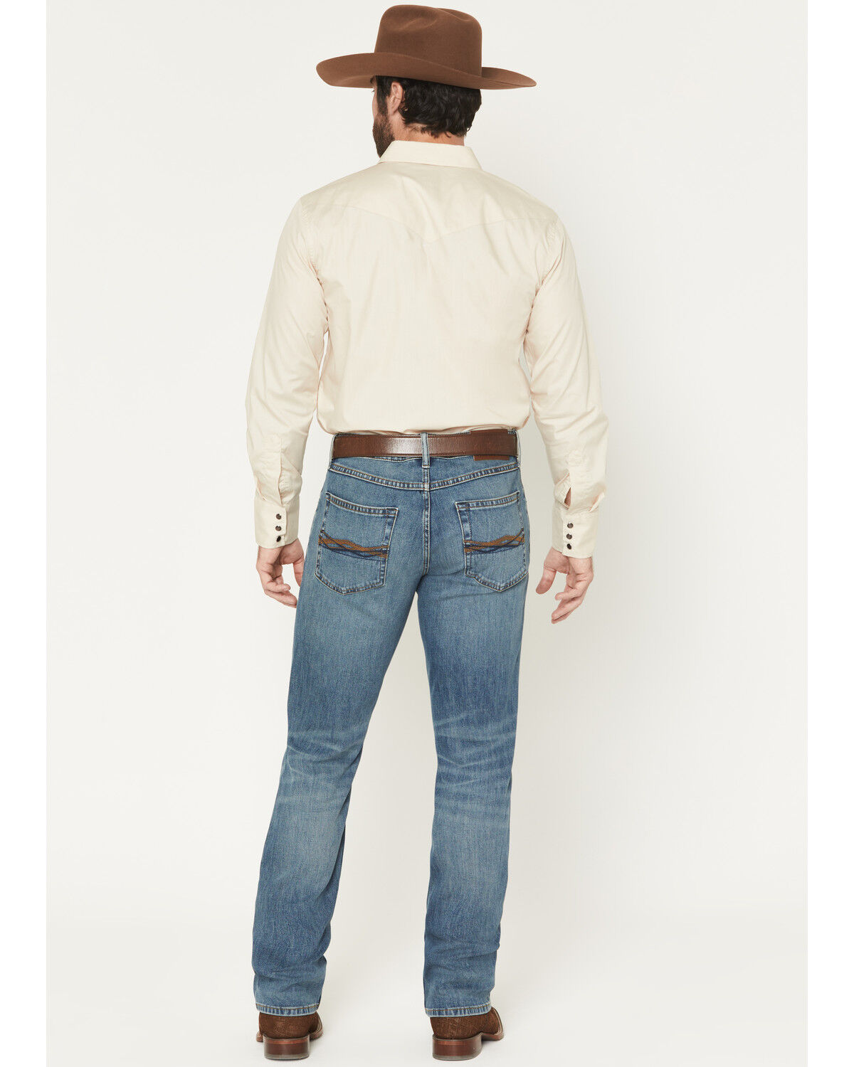 Image #3 - RANK 45® Men's Roadrunner Wash Ambush Slim Straight Stretch Denim Jeans, Medium Wash, hi-res