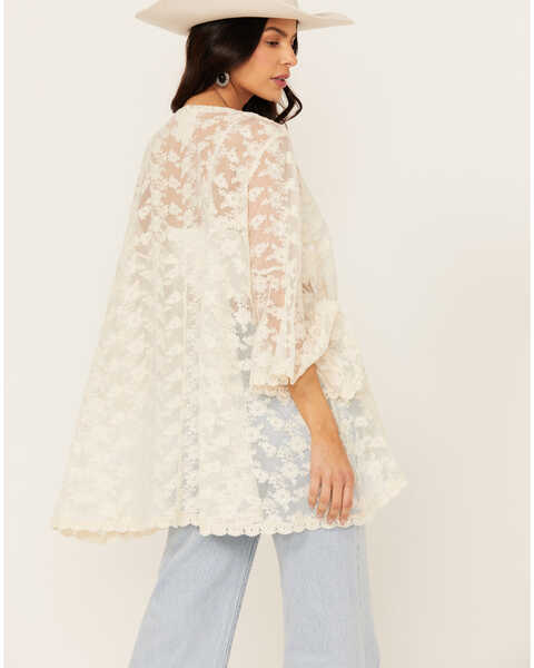 Image #4 - Cotton & Rye Women's Lace Kimono , Natural, hi-res