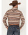 Image #4 - Rough Stock by Panhandle Men's Southwestern Striped Long Sleeve Western Pearl Snap Shirt, Brown, hi-res