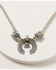 Image #1 - Shyanne Women's Mystic Summer Thunderbird Squash Blossom Necklace, Silver, hi-res