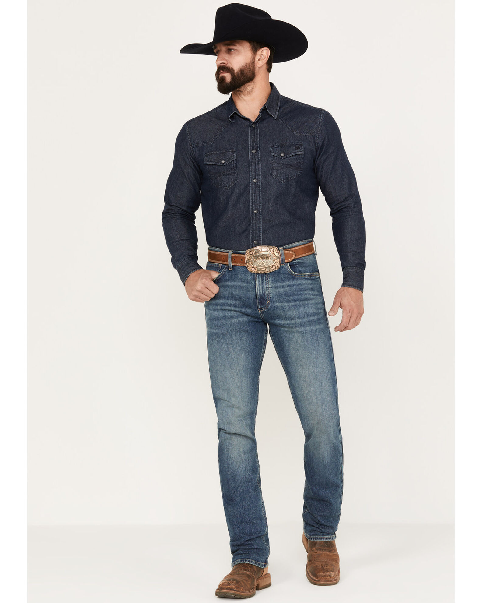 Wrangler 20x Men's 44MWX Cowboy Cut Medium Wash Slim Straight Stretch Denim  Jeans | Boot Barn