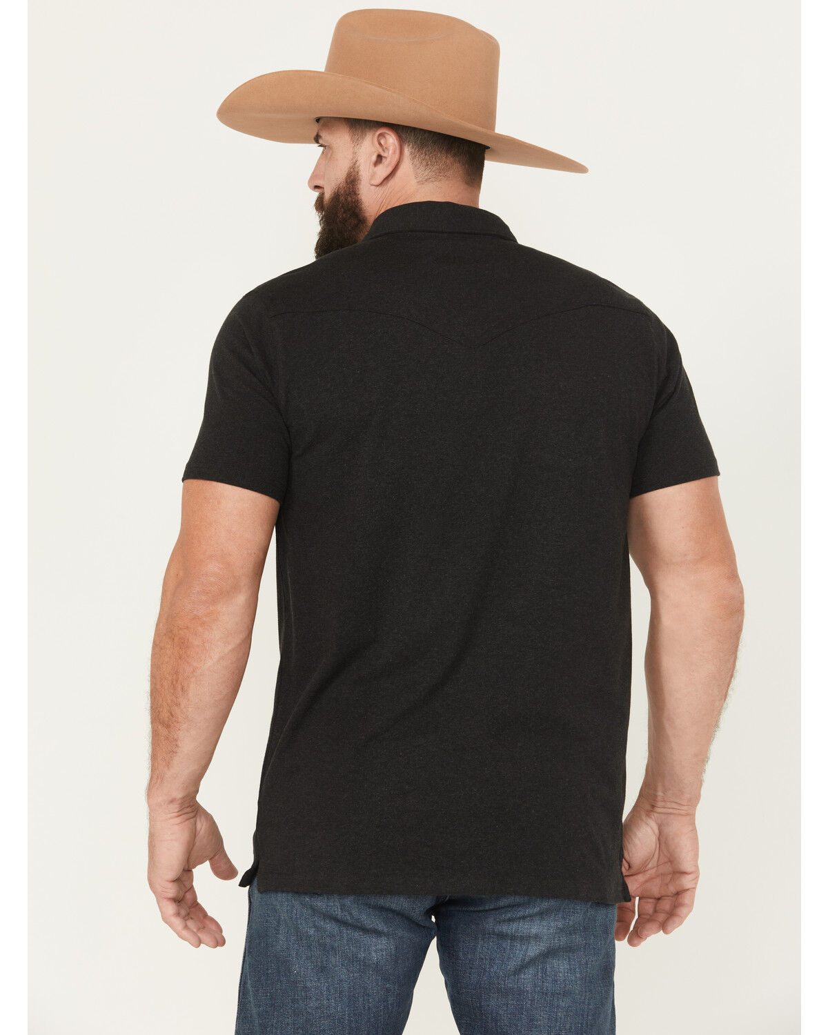 Image #4 - Ariat Men's Retro Western Snap Polo, Black, hi-res