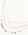 Image #1 - Shyanne Women's Layered Chain Cross and Dangle Necklace, Silver, hi-res