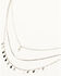 Image #1 - Shyanne Women's Layered Chain Cross and Dangle Necklace , Silver, hi-res