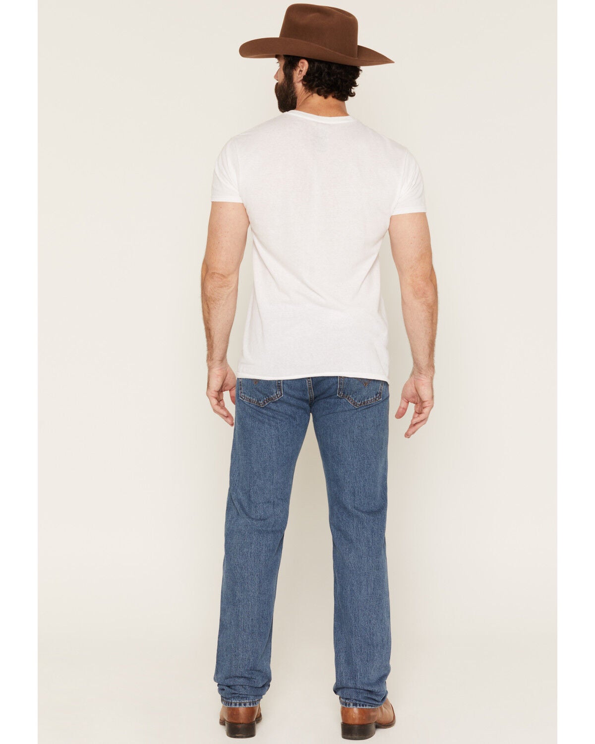 Image #3 - Levi's Men's 505 Prewashed Regular Straight Leg Denim Jeans, Stonewash, hi-res