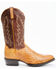 Dan Post Men's Exotic Ostrich Skin Western Boots - Round Toe, Brown, hi-res
