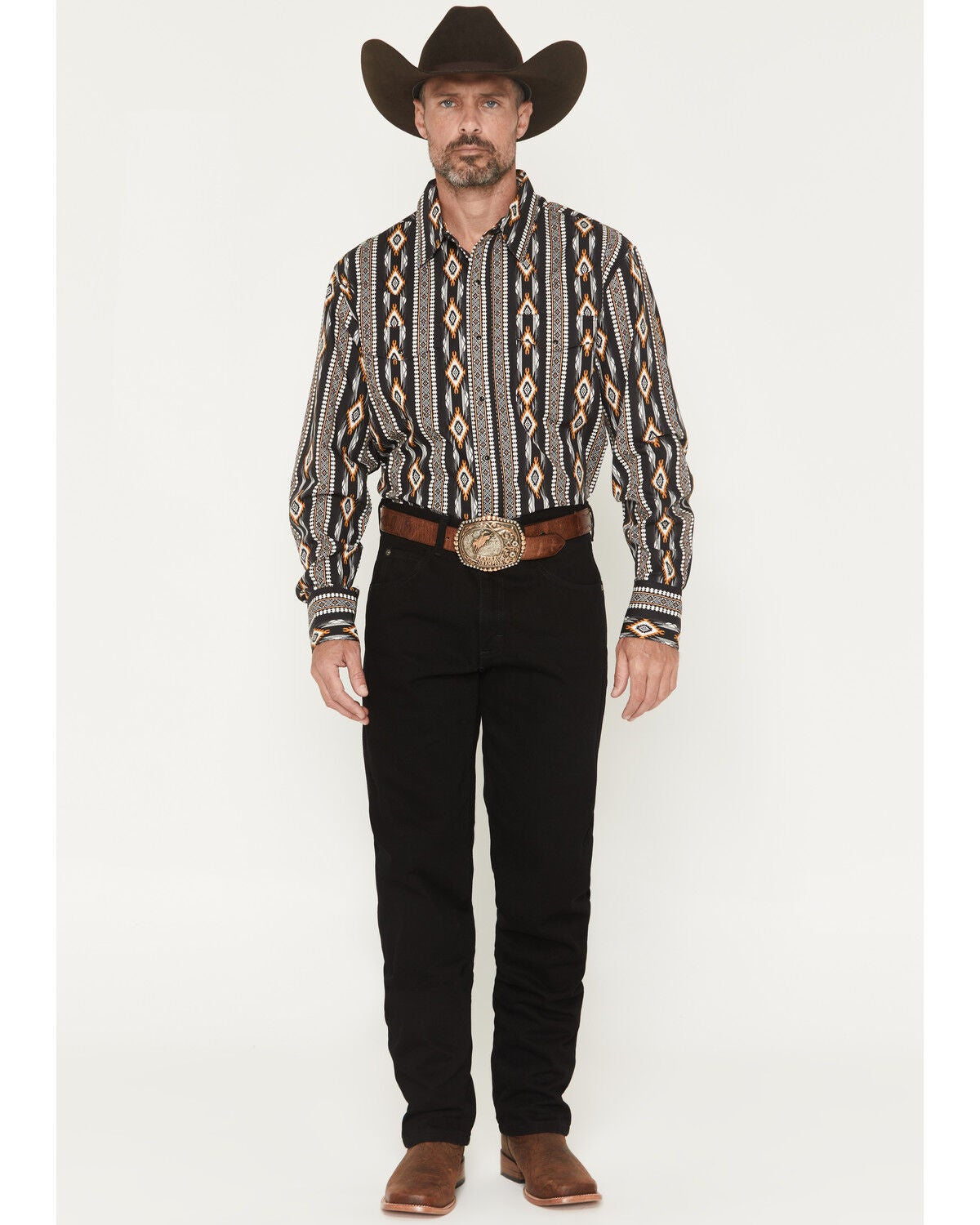 Wrangler Men's Rugged Wear Relaxed Fit Jeans, Black, hi-res