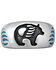 Image #2 - Silver Legends Men's Turquoise Bear Paw Ring, , hi-res