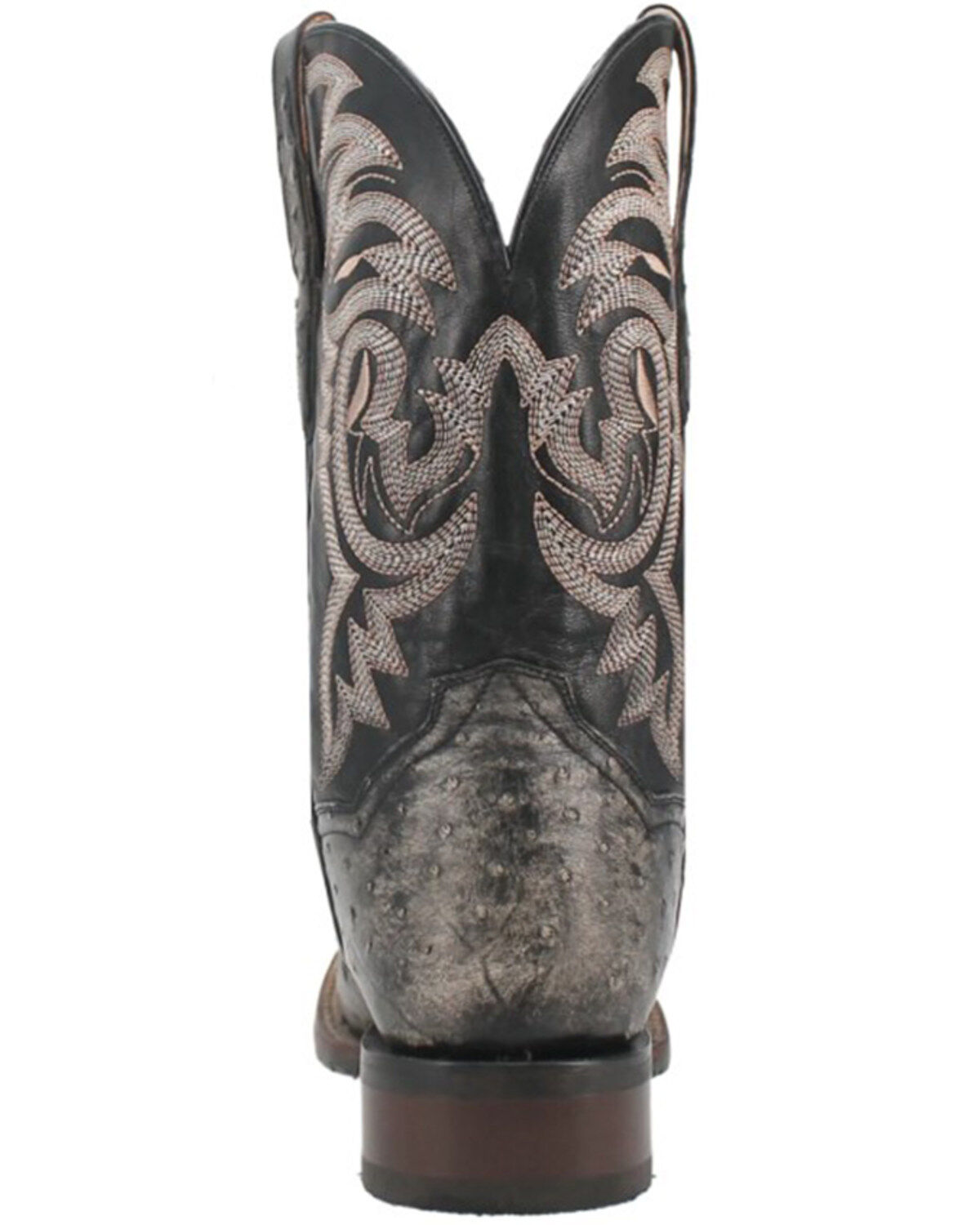 Image #5 - Dan Post Men's Dillinger Full Quill Ostrich Western Boots - Broad Square Toe, Grey, hi-res