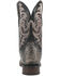 Image #5 - Dan Post Men's Dillinger Full Quill Ostrich Western Boots - Broad Square Toe, Grey, hi-res