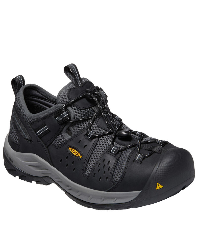 black keen work boots