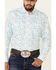 Image #3 - Wrangler 20X Men's Dot Geo Print Long Sleeve Snap Western Shirt, , hi-res