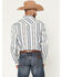 Image #4 - Panhandle Men's Vintage Southwestern Striped Long Sleeve Pearl Snap Western Shirt, Natural, hi-res