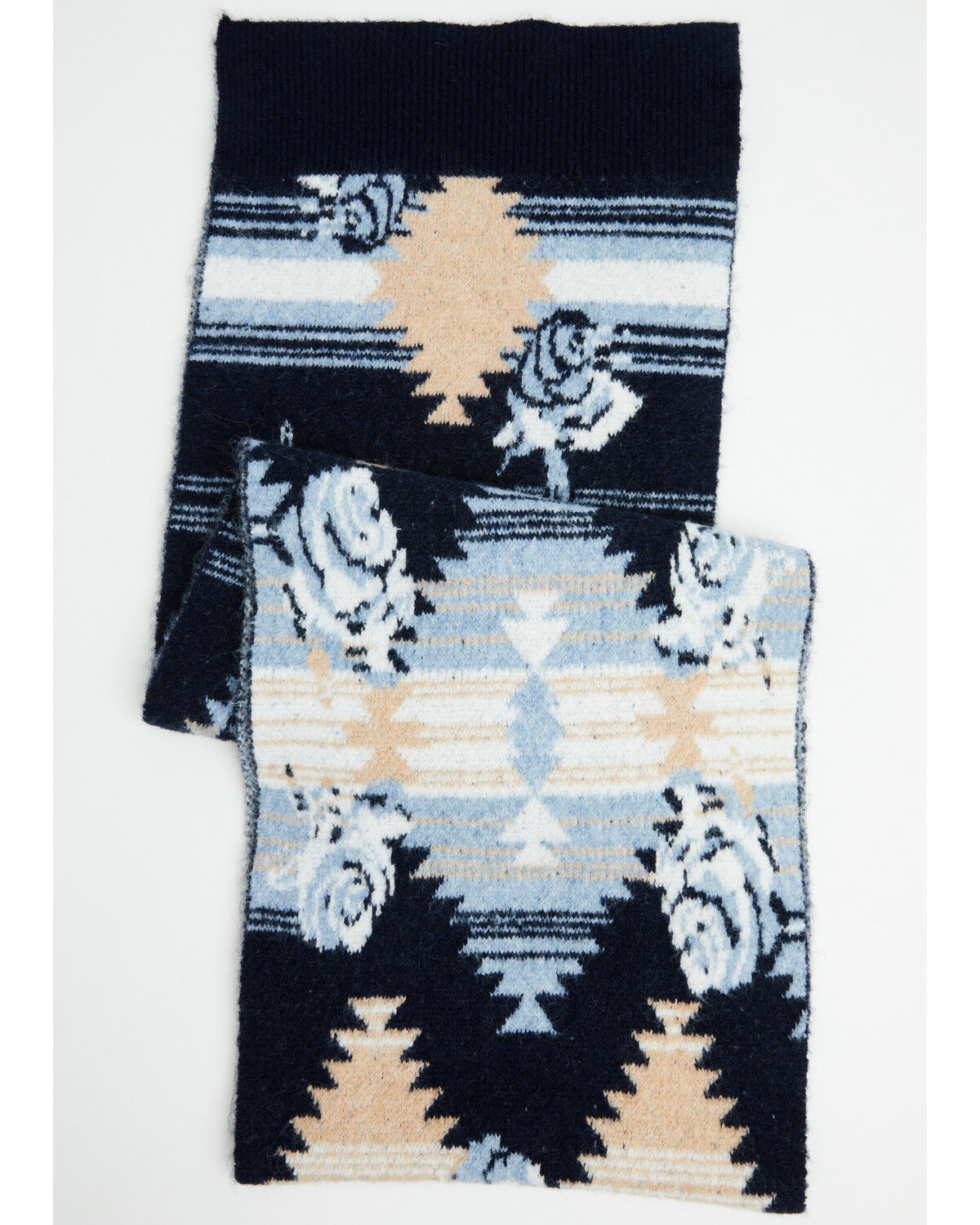 Image #1 - Idyllwind Women's Skyvalley Southwestern Print Scarf, Navy, hi-res