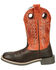 Image #3 - Smoky Mountain Boys' Dusty Western Boots - Broad Square Toe, Chocolate, hi-res