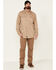 Image #2 - Ariat Men's FR Solid Twill Long Sleeve Button Down Work Shirt - Tall, Beige, hi-res