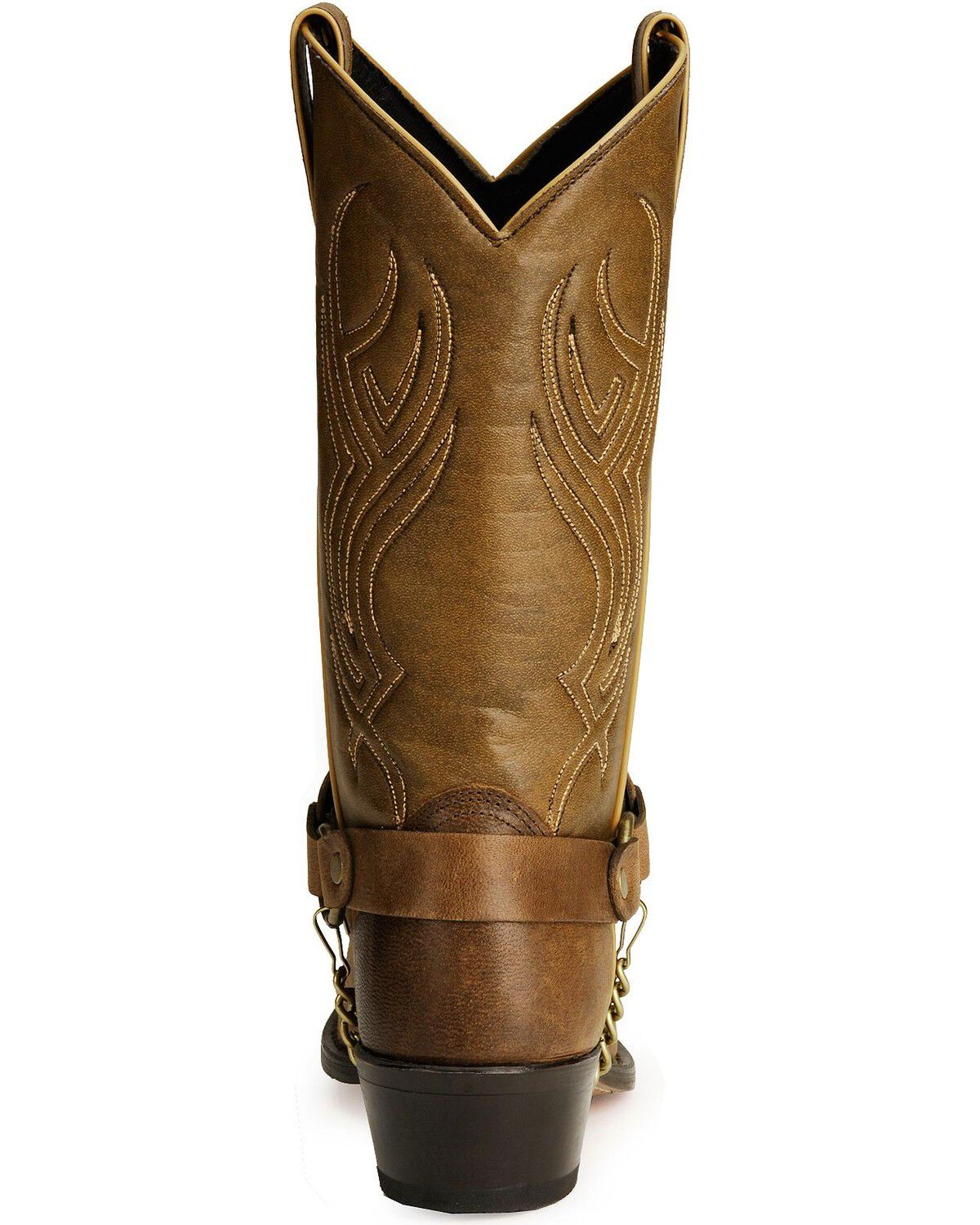 Image #7 - Sage Boots by Abilene Men's 12" Harness Boots, Brown, hi-res