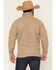 Image #4 - Cowboy Hardware Men's Steer Head Heathered 1/4 Zip Pullover, Tan, hi-res